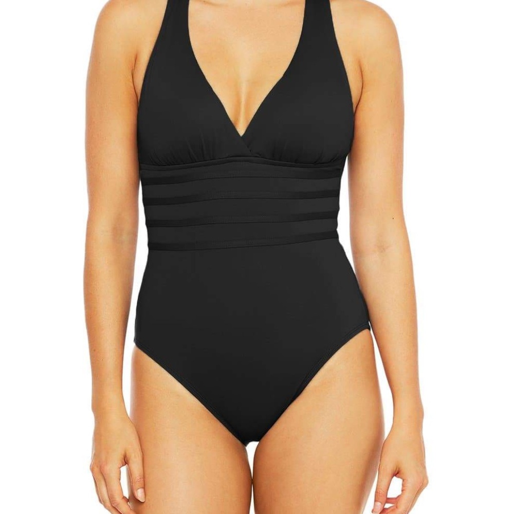 La Blanca Multi-Strap Cross-Back One Piece